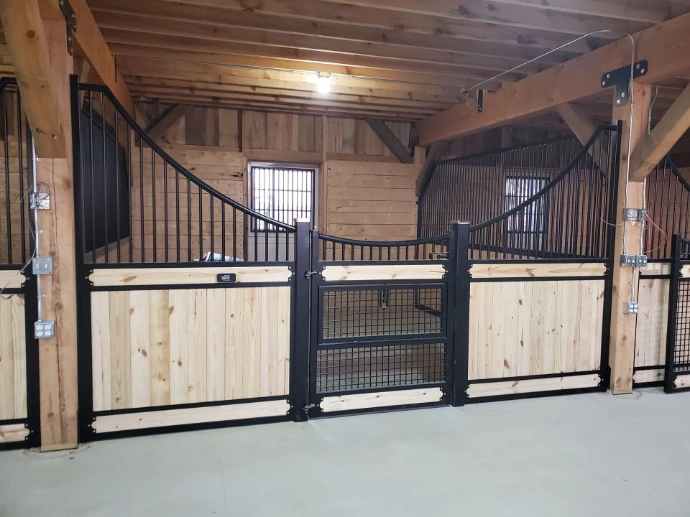 Magnolia Stall Front with Fold Down Yoke for Mini Horse
