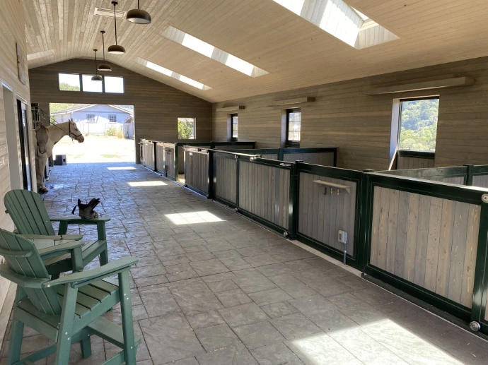 Sliding Low Stall Front Door for Polo Barn
