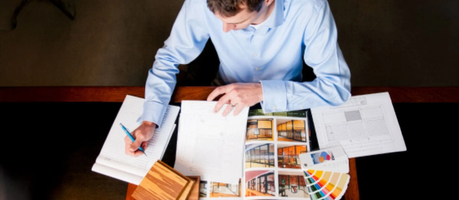 Design expertise being shown by a LEE employee working